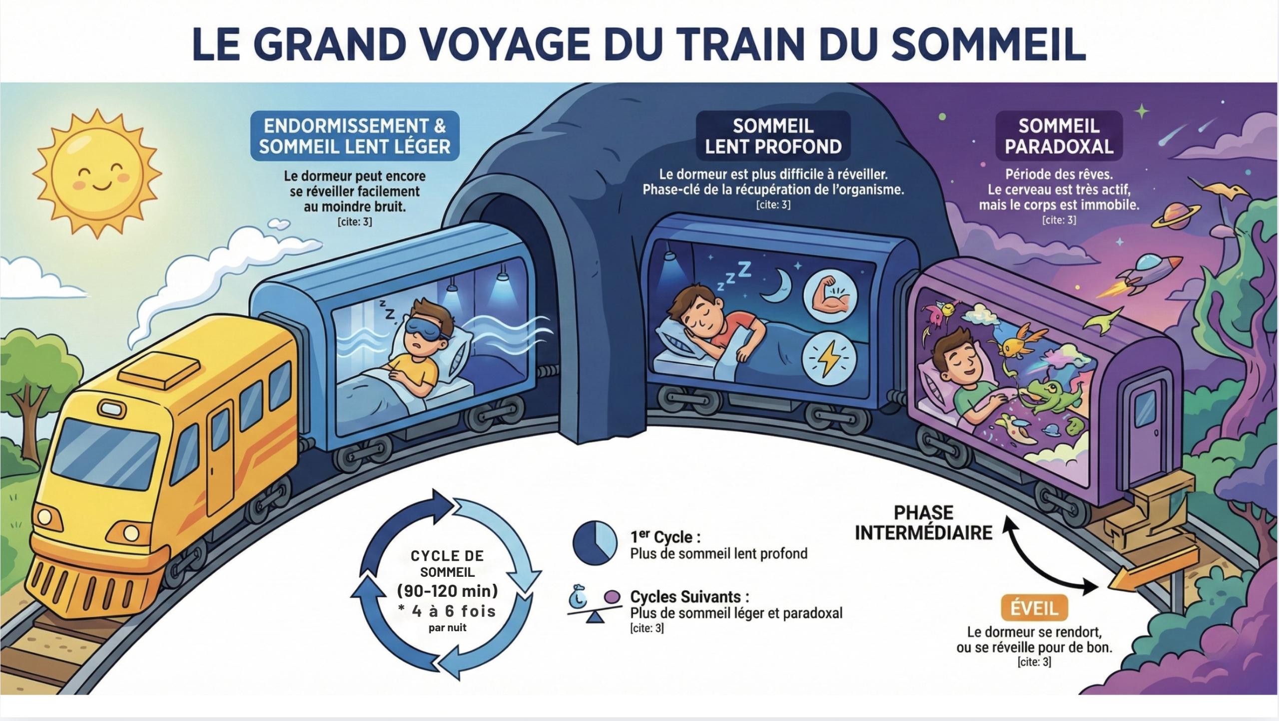 Cycles du sommeil après 55 ans — Dormez Zen