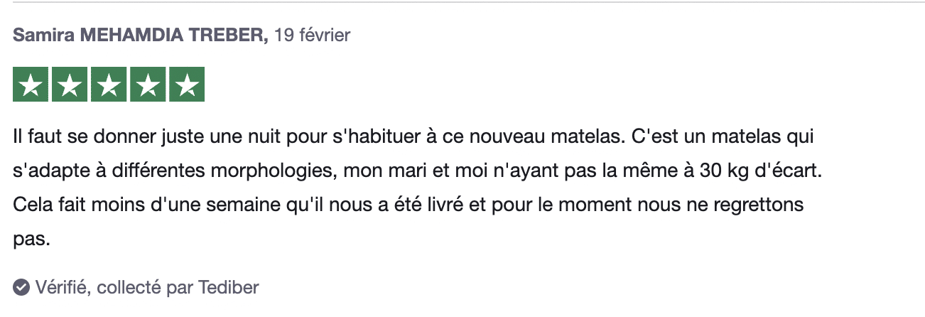 Avis Tediber - Laurent nuits enfin paisibles